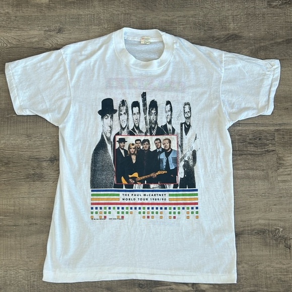 Vintage Screen Stars The Paul McCartney World Tour 1989/1990 Concert Tee size XL